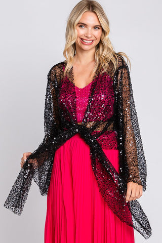 Sequin Mesh Cover-Up