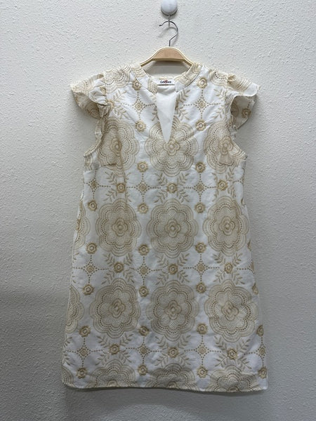 Greek Goddess Embroidered Dress