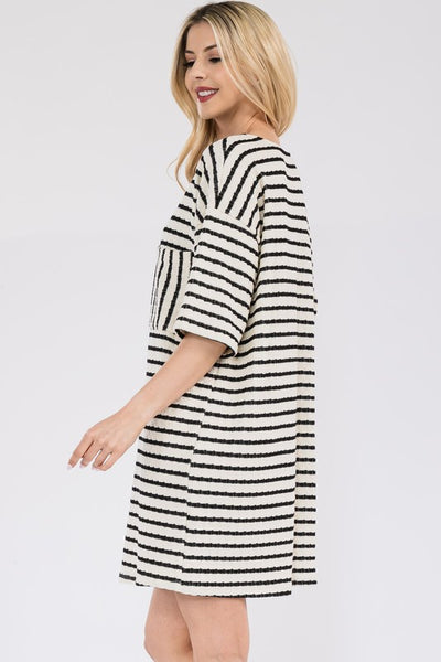 Black & White Stripe Dress