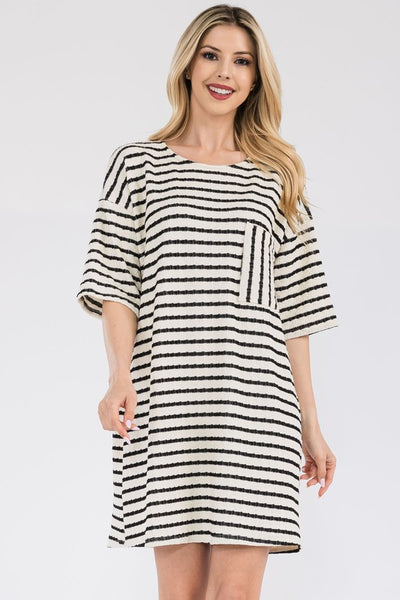 Black & White Stripe Dress