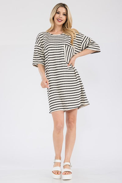 Black & White Stripe Dress