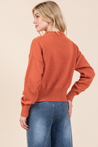 Brick Drop Shoulder Sweater