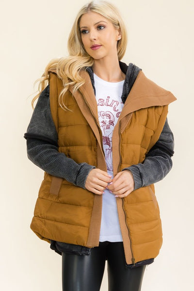 Puffy Bronze Utility Vest