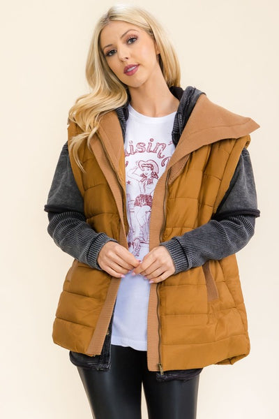 Puffy Bronze Utility Vest