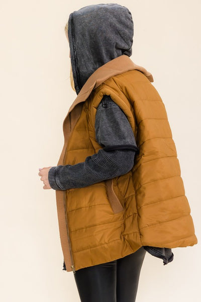 Puffy Bronze Utility Vest