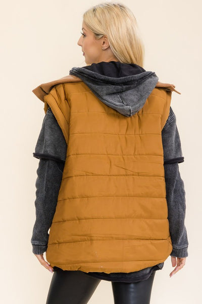 Puffy Bronze Utility Vest