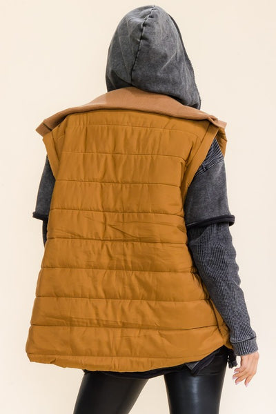 Puffy Bronze Utility Vest