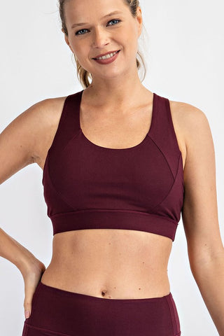 Buttery Soft Crisscross Padded Sports Bra