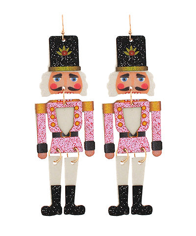 Glitter Nutcracker Earrings