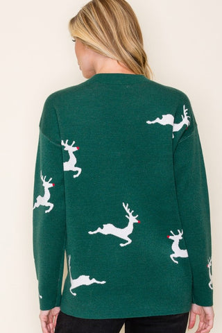 Rudolph Long Sleeve Mock Neck Sweater