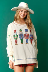 Nutcracker Loose Fit Oversized Sweatshirt